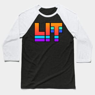 LIT – Rave EDM PLUR Design Baseball T-Shirt